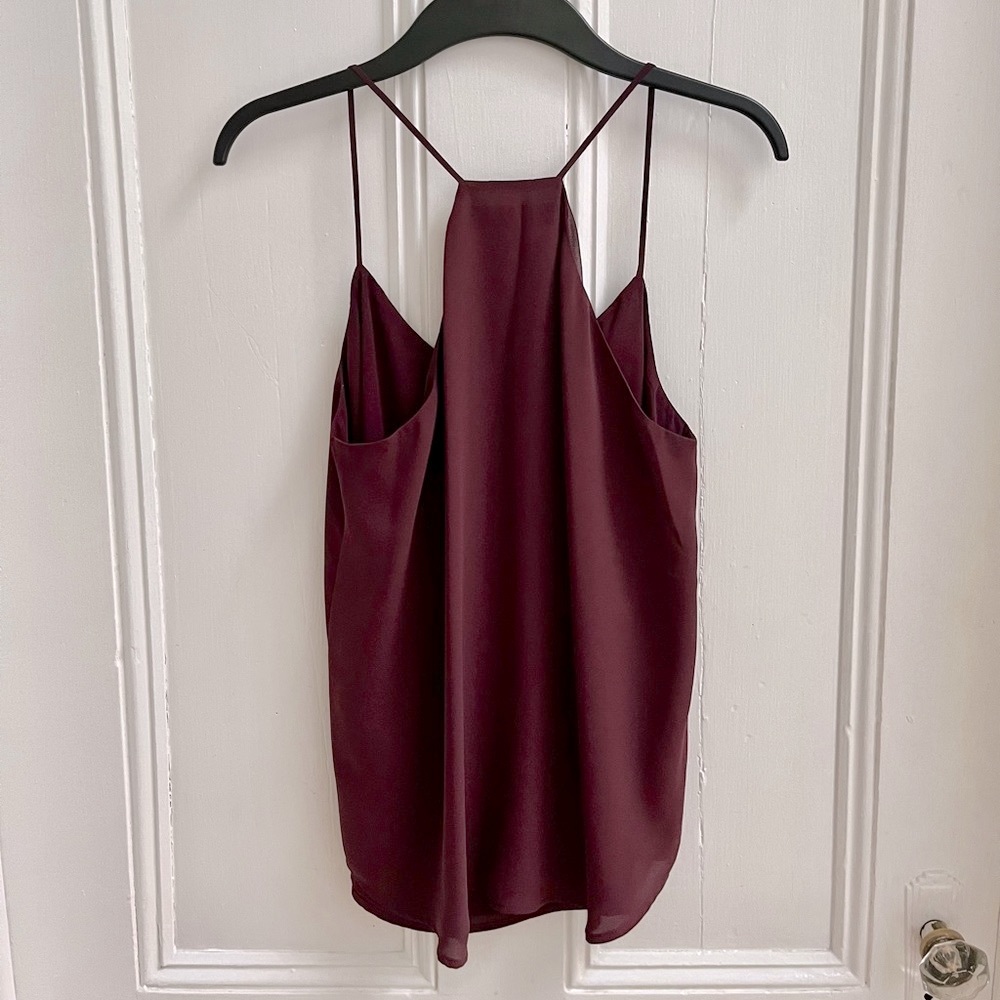LOFT Plum Spaghetti Strap Tank Top - Picture 3 of 3